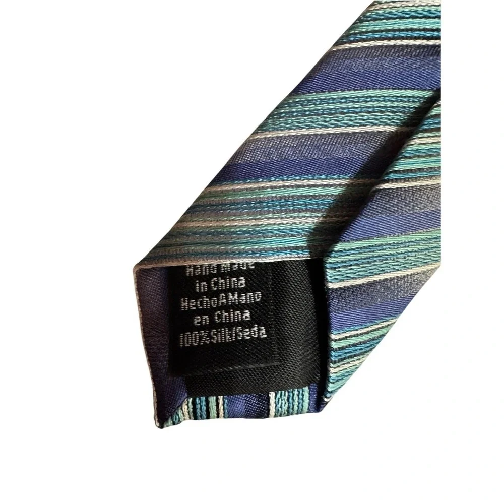 Van Heusen Silk Tie Handmade Quiet Luxury Career Professional Wedding Formal